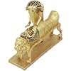 Ebros Ancient Egyptian Deity Golden Anubis Embalming Pharaoh Mummy Statue Classical Egyptian God of The Dead Guide to The Afterlife and Mummification Sculpture