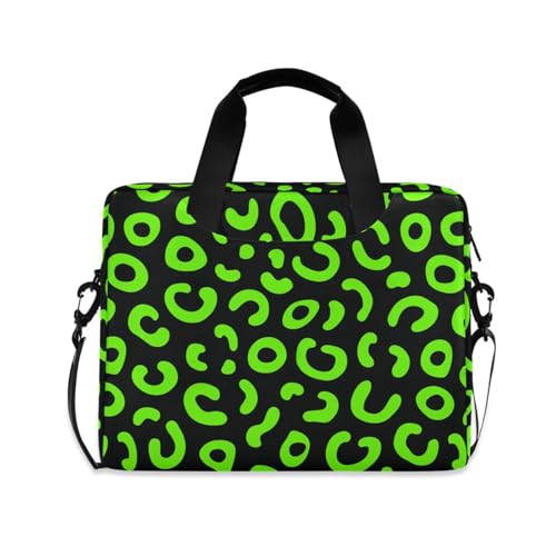Bolso Maletín para Laptop 15.6 pulgadas Leopardo Verde Neón miniatura 1