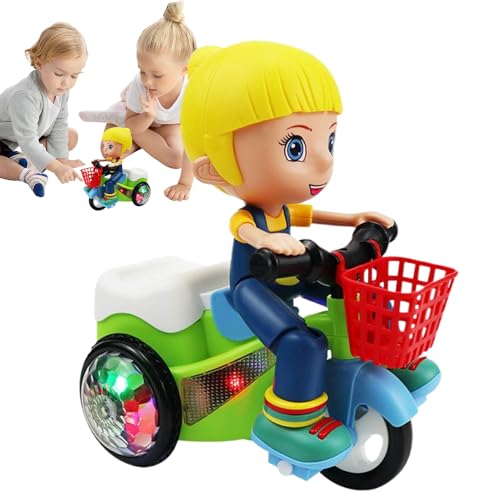 Cochecito Infantil,Triciclo Eléctrico Juguete   Juego con Luces Giratorias De 360 Grados Y Música Dinámica para Niños Y Niñas En Casa Viajes Escuela Y Tiempo De Juego