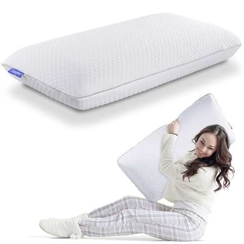 Oxsaytee Memory Foam Pillow 80 * 40CM King Size for Sleeping Memory Foam Bed Firm Pillows for Side Back Stomach Sleepers Washable Support Bed Pillows