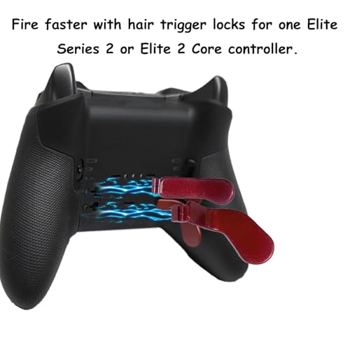 Elite Controller Paddles para Xbox One Elite Series 2 levas traseras de repuesto Dull Red x4 3
