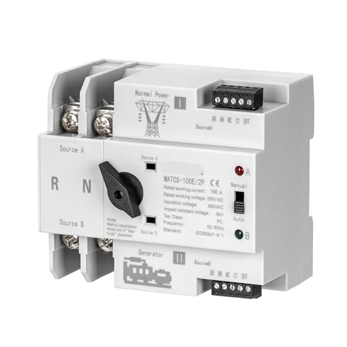 Commutateur de transfert haut de gamme MATCS-100E/2P type PC 100 A - 2