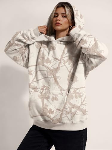 Image of Trendy Queen Women Oversized Hoodies Fall Outfits | Gentle Skin Feel, Aesthetic Drop Shoulder, Large Kangaroo Pocket, Seamless Daily Outfit Match