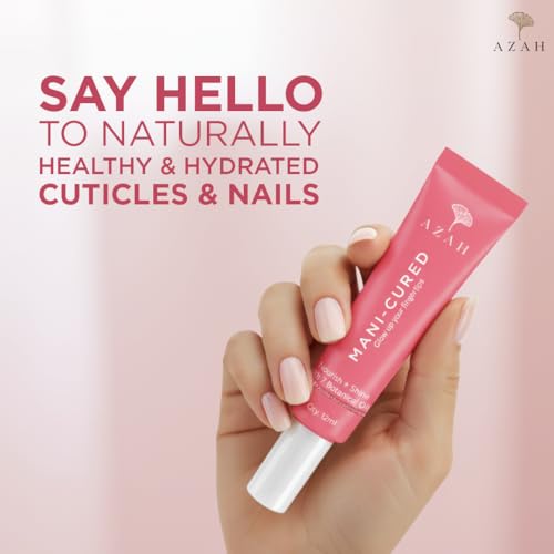 Image of Azah Mani-cured Cuticle Oil For Nails | Strengthens Nails & Nourishes Dry Cuticles | Goodness of Vitamin E, Jojoba, Avocado, Grapefruit | Lightweight & Non-Greasy Formula | 12 ml