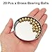 uxcell 20 Pcs 8 mm Bearing Balls H62 Brass G100 Precision Balls for Industrial Spheres, Machinery, Automotive, and DIY