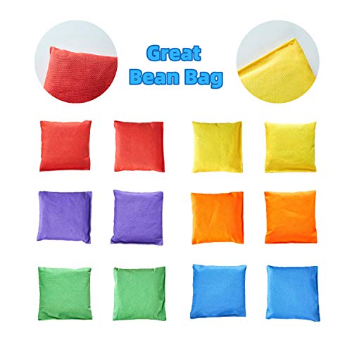 Paochocky 30 Pcs 3 in 1 Anneaux Toss Jeu Set, Cônes de Circulation, Anneaux Toss Bean Bags À Lancer pour Indoor Family, Outdoor Jeux, Journées Sportives, Jardin Party – Image 5
