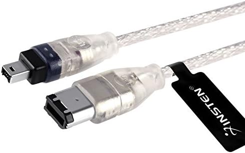 Durpower 3FT Firewire iLink 6-4 Pin DV Video Cable/Cord/Lead Compatible with Sony DCR-TRV330 DCR-TRV20/e
