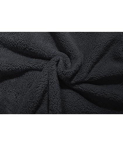 Image of Little Beauty Hoodies for Men Zipper Jacket Fleece Sherpa Lined Winter Wool Heavyweight Sweashirts