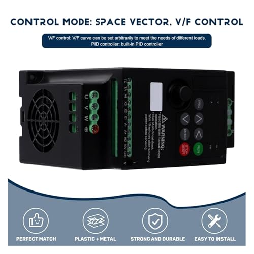 Convertisseur de fréquence 220V à 380V VFD triphasé 2.2kW pour moteur