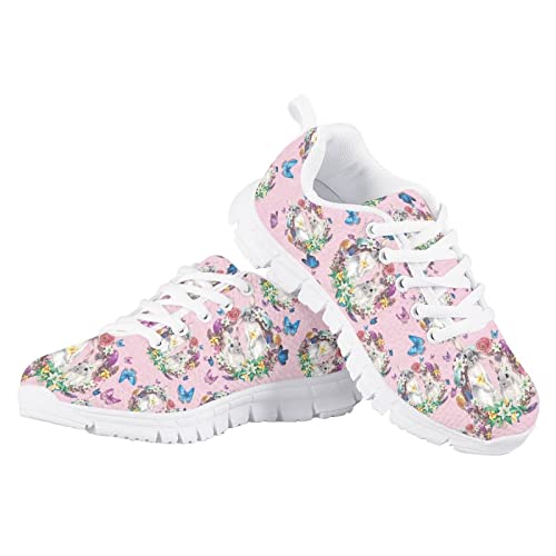 Girls Cute Mesh Athletic Sneakers Casual Print Lightweight Soft Running Tennis Shoes for Kids4