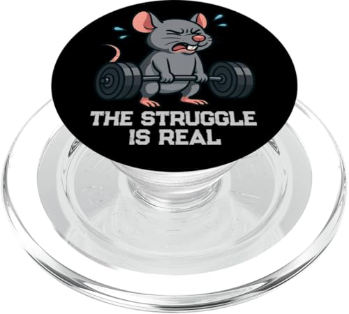 Ratto Deadlift Gymrrs Sollevamento La lotta è reale Uomini Donne PopSockets PopGrip per MagSafe