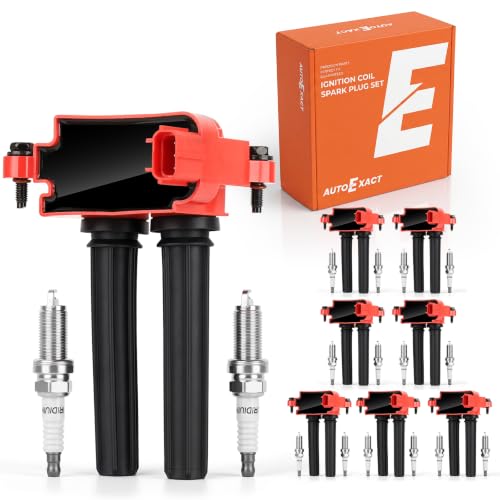 Autoexact Ignition Coil Packs UF504 Iridium Spark Plugs Set for 5.7 V8…