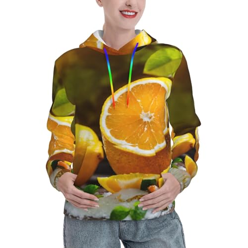 Sweat imprimé citron jaune EdWal le pull ajusté confortable et utile