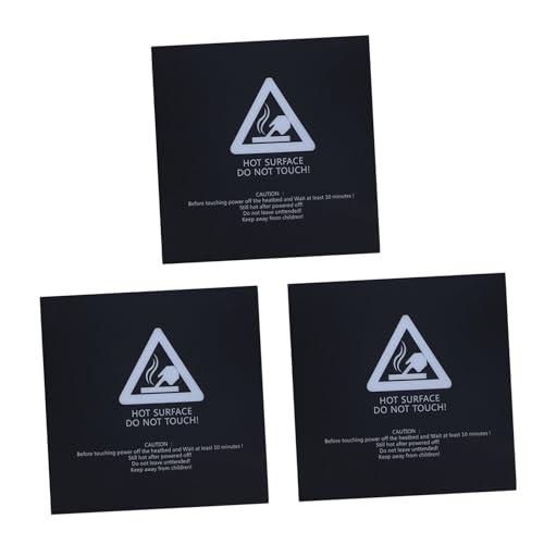 3 Pcs 3d Printer Plate for Heatbed, 220x220mm Black