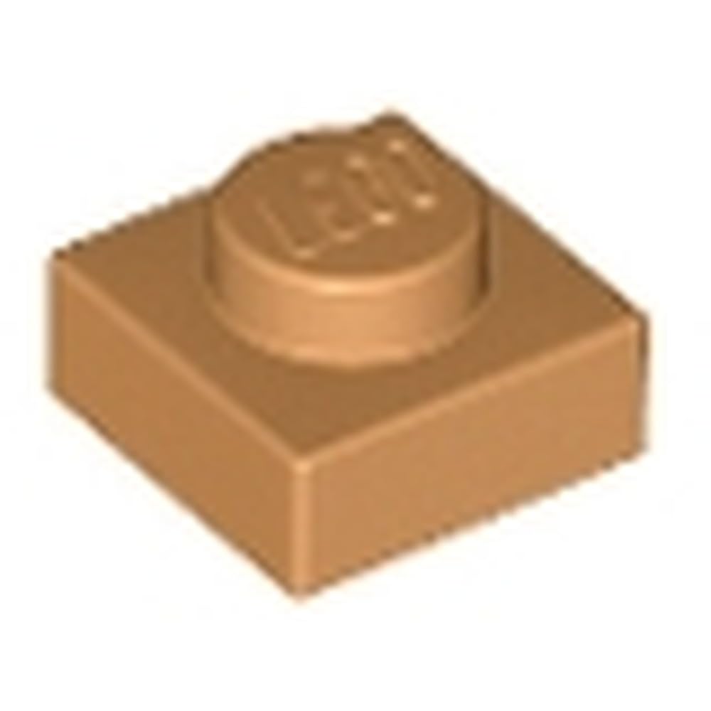 LEGO Brick Plate 1 x 1, Part 3024 (Medium Nougat, 10, count) โ image 1