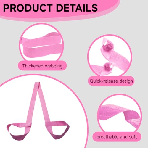POHOVE Yoga Mat Strap for Carrying,Adjustable Yoga Mat Sling,Skin friendly and Non Slip for all Mat Sizes(Pink) - Image 4