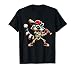 Raccoon Skeleton Baseball Halloween Boys Slugger Trash Panda T-Shirt