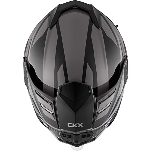 Ckx Mission Ams Space Snow Helmet W/Electric Shield (Gray, Large) #TOP6