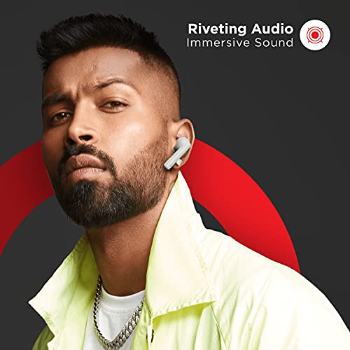 Image of boAt Airdopes 452 TWS Earbuds with Beast Mode for Low Latency, ENx Technology, Upto 20 Hours Battery, ASAP Charge, Bluetooth v5.2, IWP Technology, IPX4 and Type-c Interface(White Purity)