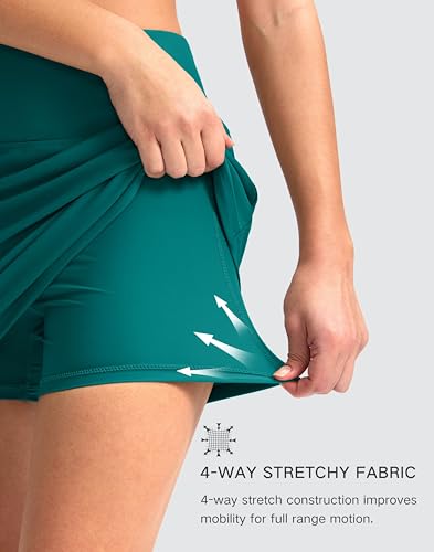 Image of G Gradual Women's 16 inch Swim Skirt with Pockets High Waisted Tummy Control Modest Swimsuit Bathing Suit Bottoms for Women