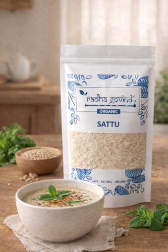 Image of Radha Govind Summer Cooling Combo - Gond Katira (400g) & Jau Sattu (1kg) | Traditional Ayurvedic Body Coolants for Heat Relief | Natural Hydration & Energy Drink Mix Bundle