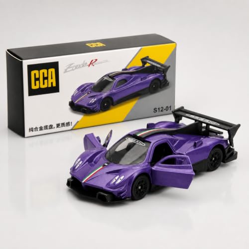 Image of Wizplex CCA Officially Licensed Pagani Zonda Revolucion 1:64 Scale Die Cast Metal Car - Collectible Alloy Track Hypercar with Openable Doors & Free-Rolling Wheels, Display Showpiece for Kids 3+