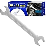 MONTERAL Doppel Maulschlüssel 10 x 11 mm - Schraubenschlüssel aus Chrom-Vanadium Stahl CrV