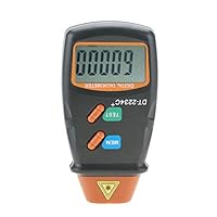 Digital Drehzahlmesser,Jectse Tachometer Drehzahlmesser mit 5-stelliges 18-mm-LCD-Display,Messbereich von 2,5 U/min zu 99.999 U/min,für Motors,der Räder,der Drehbank,des elektrischen