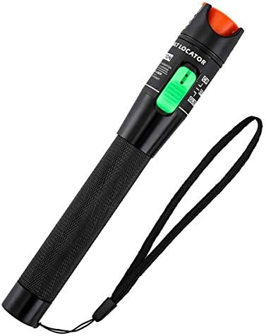 30mW 30KM Visual Fault Locator, Fiber Optic Cable Tester Meter, Red Light Cable Test Equipment for 2.5mm Universal Connector, FC to LC Adapter for CATV Telecommunications