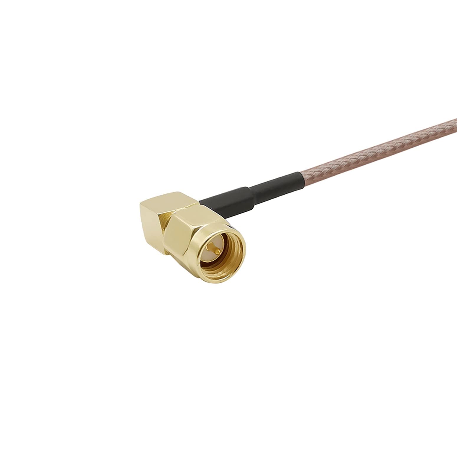 Demasiado SMA Enchufe Masculino ángulo Recto a Mcx Enchufe Masculino 90 Grados RF Coaxial Rg316 Conector de Antena del ensamblaje del Cable de la coleta (Color : 2 Meters)
