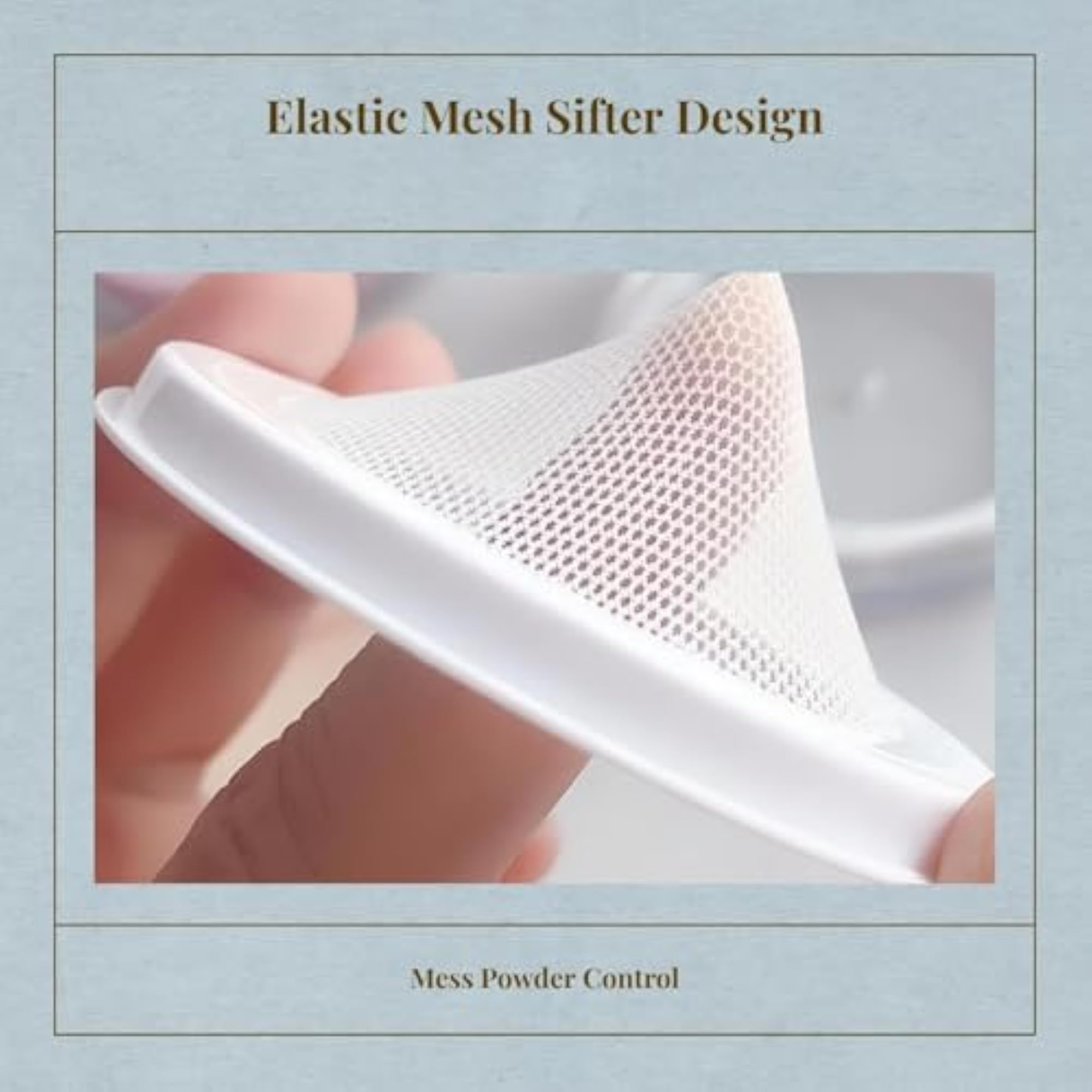 Thin Loose Powder Container with Mirror