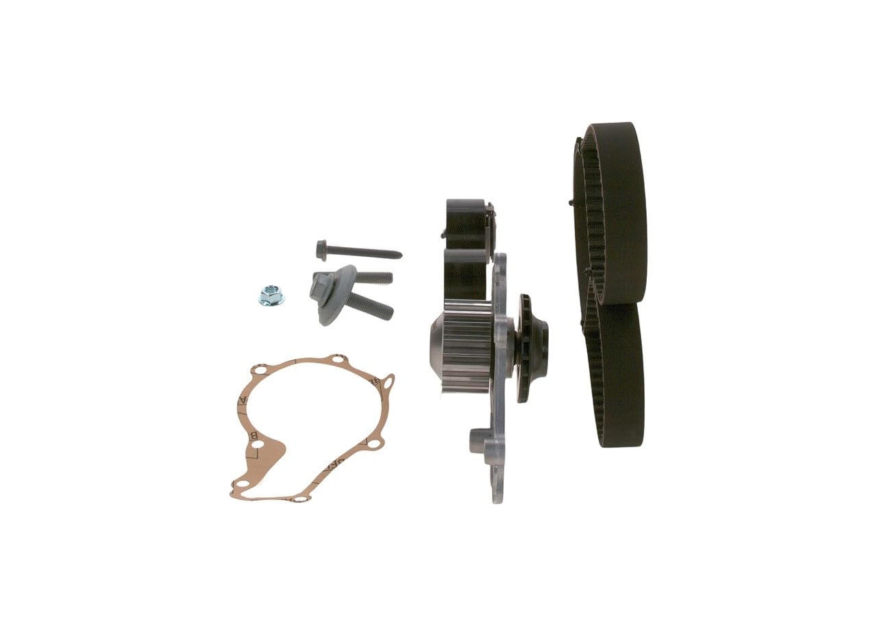 Bosch 1987946929 - Kit cinghia dentata con pompa acqua | Compatibile con: CITROËN C1, C2, C3 I, C3 II, C3 Pluriel, NEMO Großraumlimousine, NEMO Kasten/Großraumlimousine, XSARA