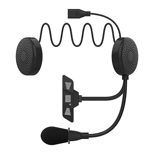 Hanabitx 1set Bluetooth 5.2 de motorista reproductor estéreo de música auriculares reducción del ruido auricular