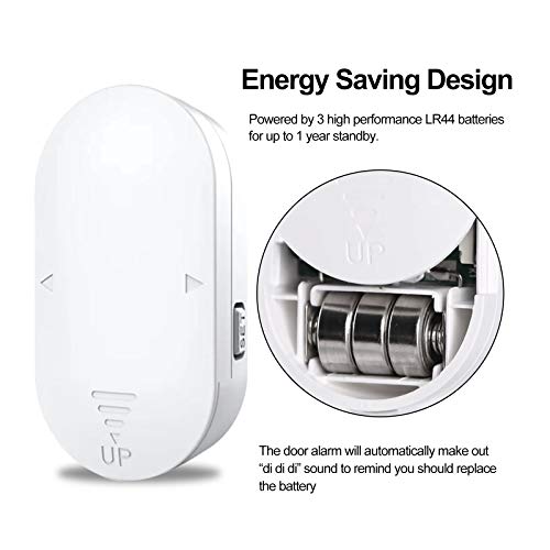 Security Door and Window Alarm, 2-Pack,Wreless Alarm System for Home,Door Sensor,Wireless Doorbell, Very Suitable for Families, Garages, Apartments, Dormitories, RVs and Offices.