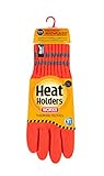 HEAT HOLDERS Mens Worxx Thermal Gloves, Bright Orange, Medium/Large