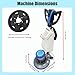 IntXanth Floor Scrubber Buffer Heavy Duty Polisher Machine Polished Waxed Refurbished Tile Scrubber Cleaner Wood Marble Cement Pavement Epoxy Rubber Carpet Blue 110V Commercial Industrial Domestic
