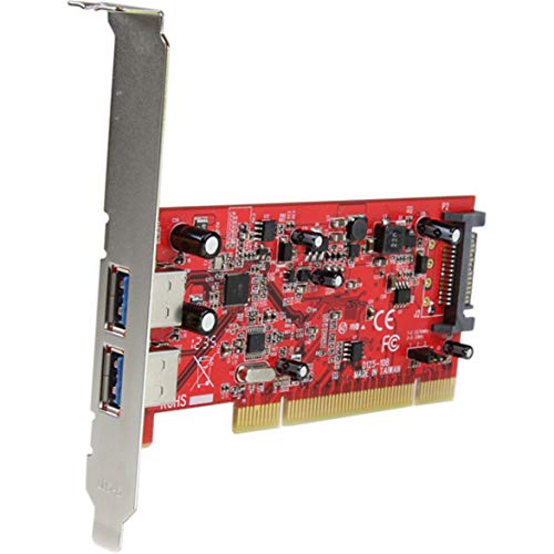 Startech.com 2 Port Pci Superspeed Usb 3.0 Adapter Card With Sata Power - Dual Port Pci Usb 3 Controller Card (Pciusb3S22) #TOP5