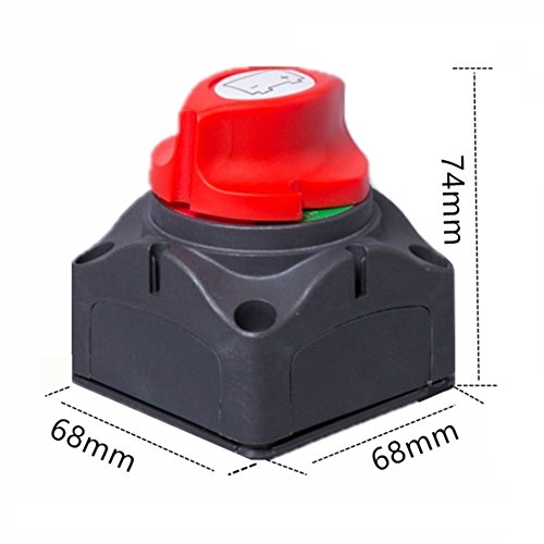 ANJOSHI Battery Switch Master Isolator Cut Off Kill Switch for RV Battery Marine Boat Car Vehicles 275/1250 Amps Waterproof