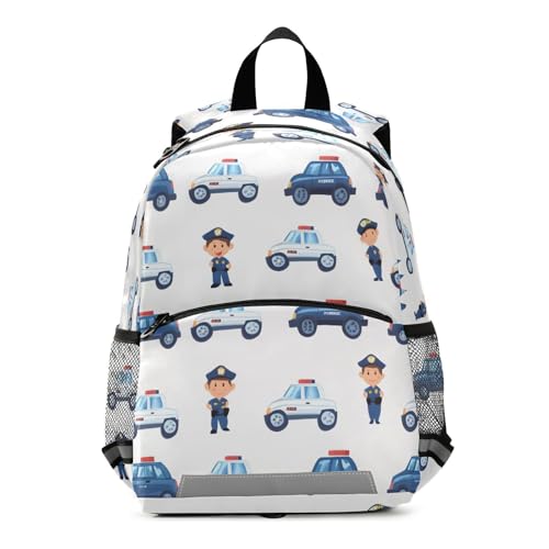 Sac à dos tout-petit motif police pour accompagner fièrement votre enfant dans ses aventures