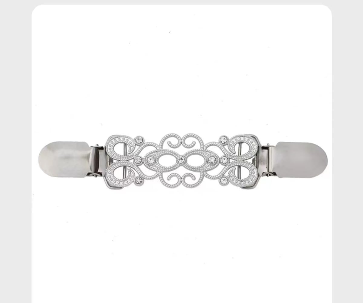 3-piece set of retro sweater shawl clips, zinc alloy dress cardigan collar clips for women, girls