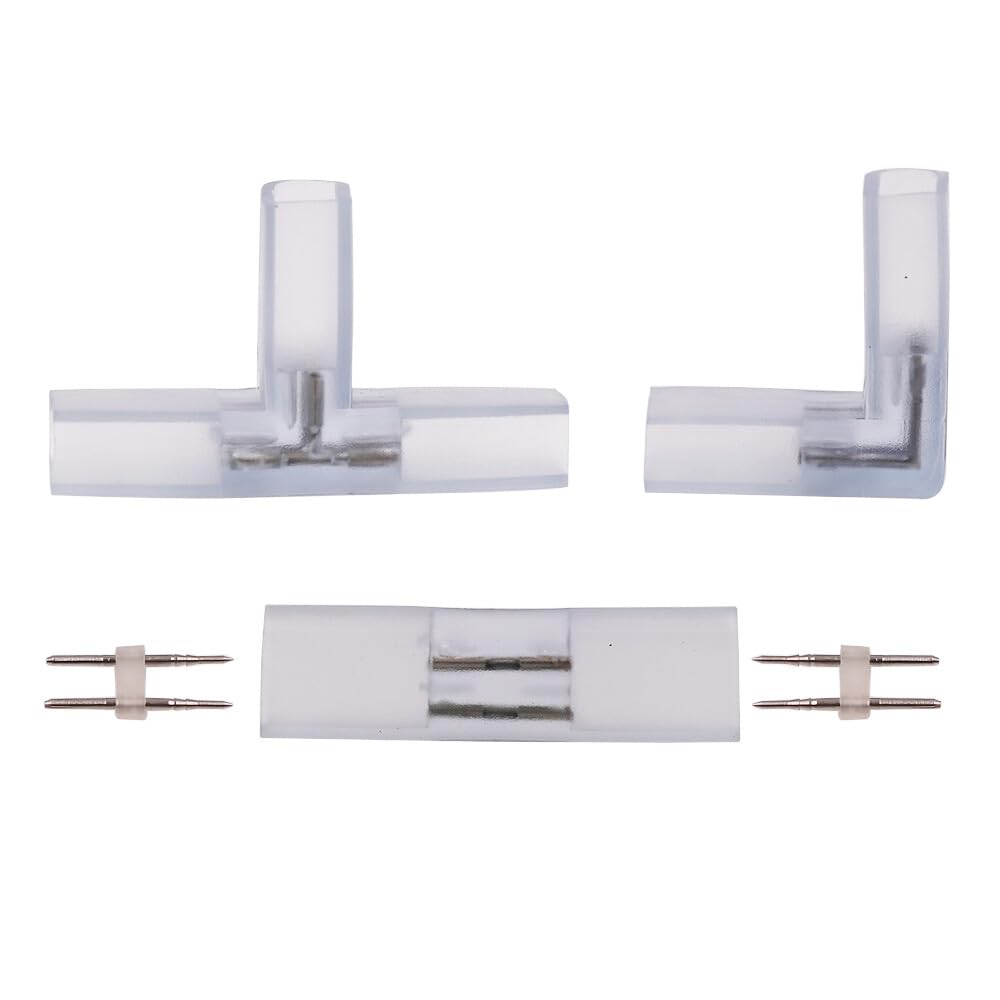 GQL I Connectors, Intermediate Connector for 220V Neon Light Strip (8x16mm)- 5pcs