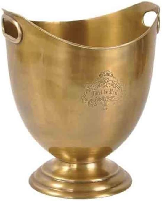 ice bucket for drink Copper Ice Bucket Wine Chilling Basin Classical Bar Set Decorative Objects Ornament Large Pellet(Large)