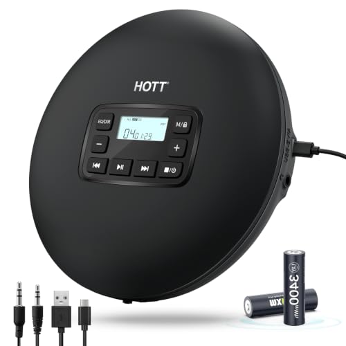 Amazon.co.jp: ポータブルcdプレーヤー HOTT 持ち運び 小型 USB通電式