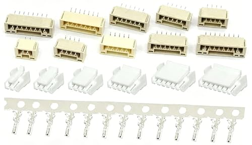Conector JST GH1.25 de 4 pines vertical con bloqueo de terminales y cabezal de pin para placas
