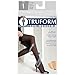 Truform Sheer Compression Stockings, 8-15 mmHg, Women's Thigh High Length, 20 Denier, Black, Large
