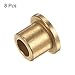 HARFINGTON 8pcs Flange Bearing Sleeve 6mm Bore 10mm OD 10mm Length 2mm Flange Thickness Bronze Bushing Self Lubricating Bushings Sleeve for Industrial Equipment