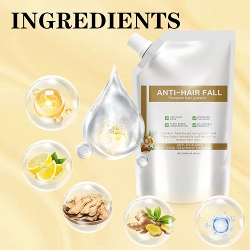 Image of Remimpi Anti Hair Loss Shampoo, Anti-Hair Fall Promote H air Growth Shampoo-Women with Thinning Hair, Daily Hair Care Routine, for All Hair Types-2Pcs(200ml)