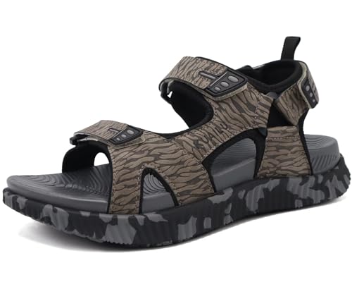 KuaiLu Men's Orthopedic Arch Support Walking Athletic Sandals Outdoor