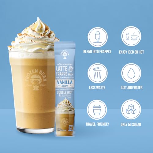 Image of The Frozen Bean Vanilla Bean Instant Coffee Frappe, 10 Sticks