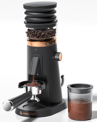 AMZCHEF Single Dose Coffee Grinder with 75...